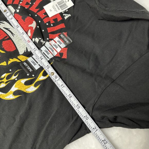 Hot Topic Stranger Things New Adult T-Shirt Sz Large Have A Hellfire Christmas - Picture 7 of 8